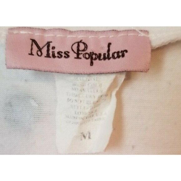 Still Killin' it tshirt Junior's sz M, Miss Popular Shirt T-Shirt Top Blouse - Picture 3 of 5